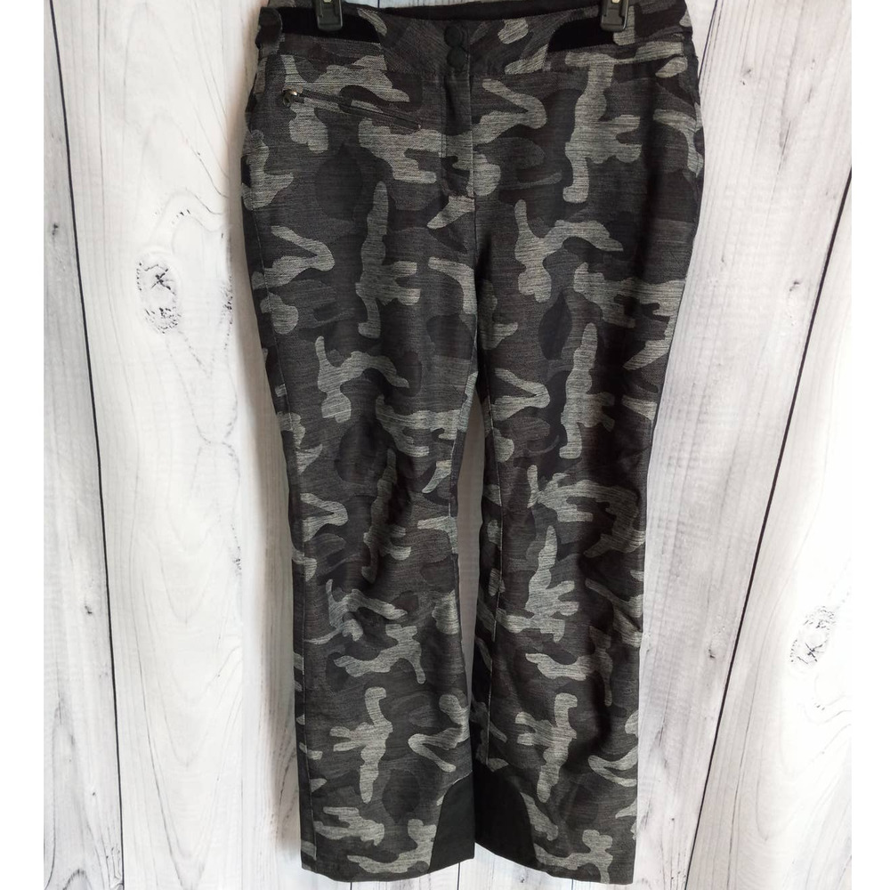 Obermeyer | Black & Gray Camo-Print Warrior Ski Pants #15006
